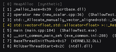 Leander: call stack group with metrics